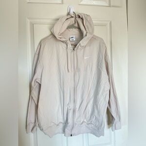 Nike hooded zip-up sweatshirt size M